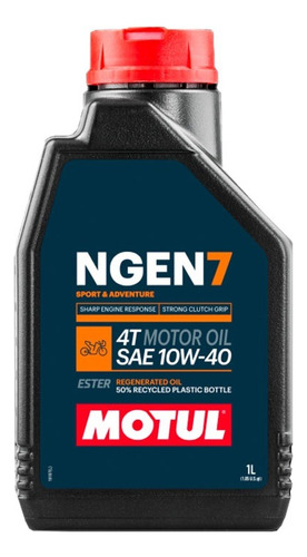 Motul Ngen 10w40 1l Aceite Motor Gasolina Moto 4t Sintético