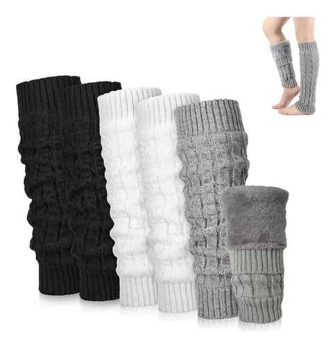 Para 3 Pares De Calentadores De Piernas De Invierno Para