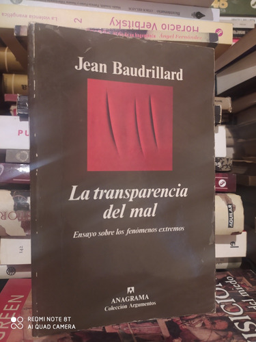 La Transparencia Del Mal / Jean Baudrillard