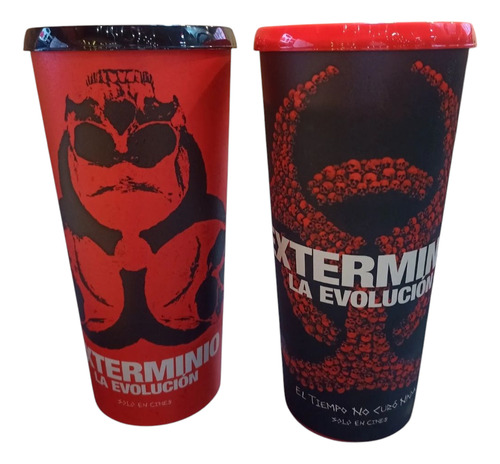 2 Vasos Exterminio La Evolución Cinemex Rojo