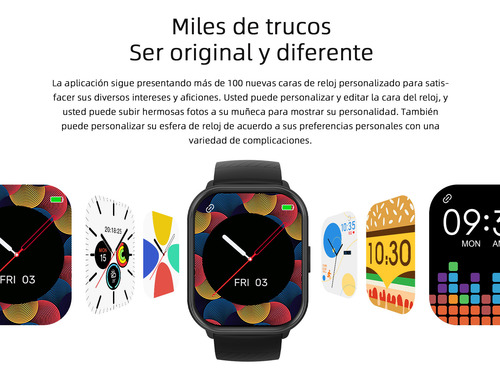 2.01'' Reloj Inteligente Bluetooth Llamada Mujer Smartwatch