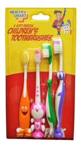 Cepillo Dental Para Niños Paquete De 4 Un