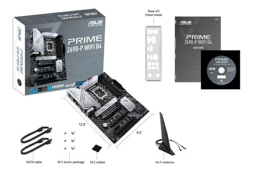 Imagen 10 de 10 de Motherboard Z690-p Prime Asus Wifi S1700 12va Ddr4