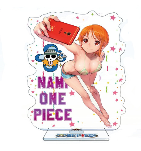 Figura Acrílico One Piece Nami Dorob Neko Monkey D Luffy