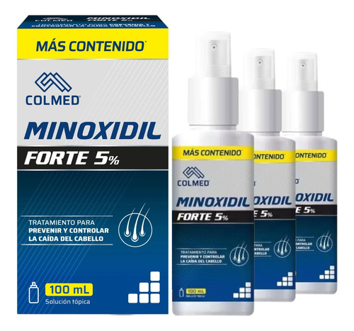 Pack Tratamiento Caída Del Cabello Minoxidil Forte Colmed 