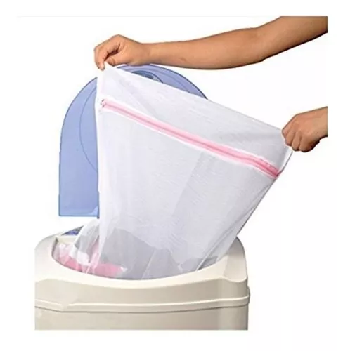 Bolsas para lavar ropa delicada fabricadas en malla.