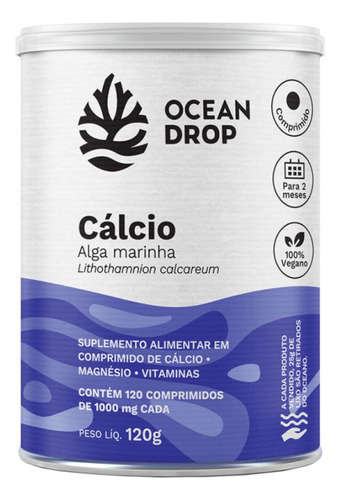 Calcio De Algas (120 Caps) Ocean Drop