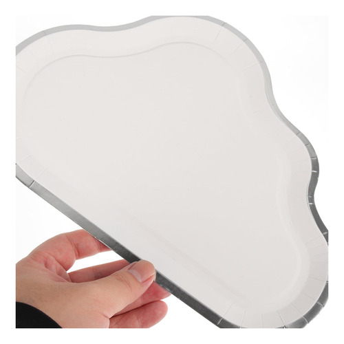 Platos De Papel Desechables Amosfun Plato De Comida En Forma