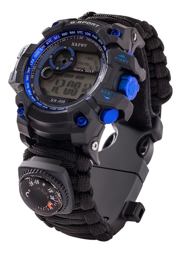 Reloj Impermeable Paracord Multifuncional Al Aire Libre