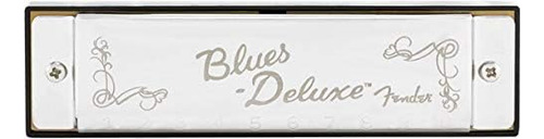 Armónica Fender Blues Deluxe, Paquete Key Of C Con Carr...