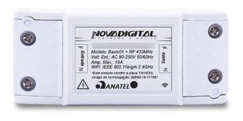 Interruptor Relé Eletrônico Automação Rf 433mhz Alexa Home