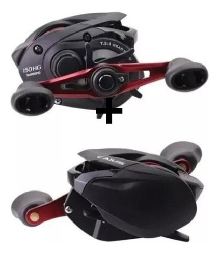 Reel Rotativo Huevito Shimano Caius Hg 150 Manija Derecha