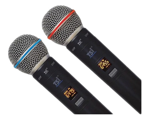 Sistema Microfone Sem Fio Digital Duplo Tsi-900 Uhf - Tsi900