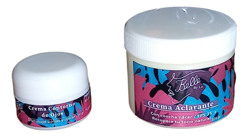 Crema Facial Aclarante+ Crema Contorno De Ojos Ojeras 120 Gr