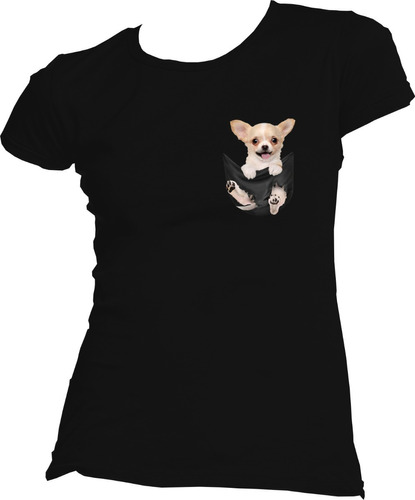 Playera Chihuahua En El Bolsillo