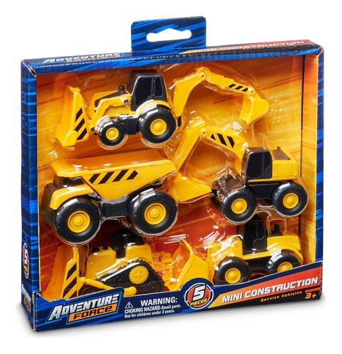 Mini Camiones  De Construcción Adventure Force Original