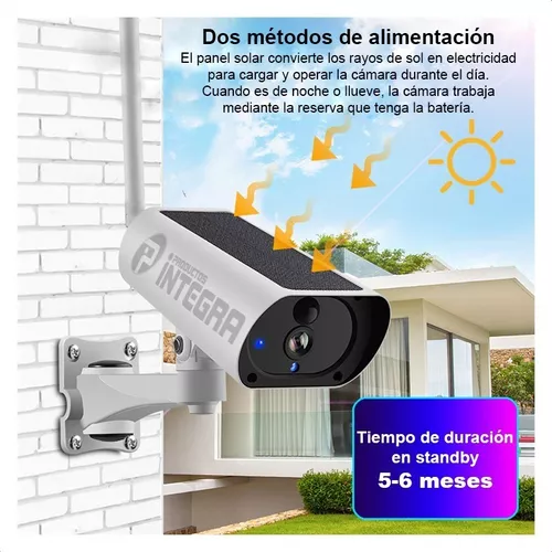 Camara Solar 4g Ip 1080p 2.0mp Exterior Wifi Lte Inalambrica - Productos  Integra SRL