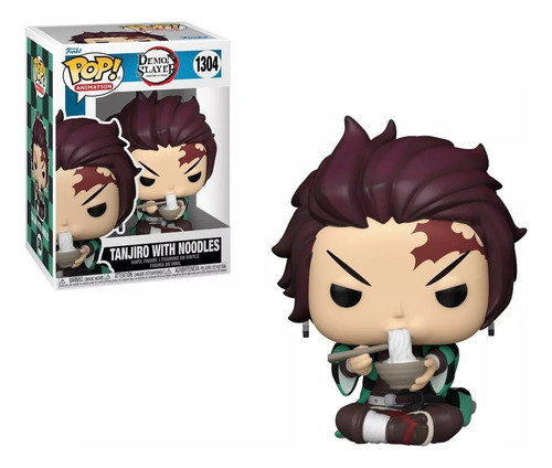 Funko Pop Tanjiro Com Macarrão 1304 Demon Slayer Original !