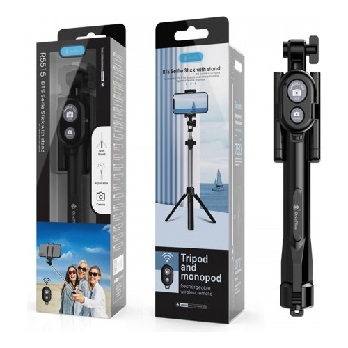 Palo De Selfie Con Tripie Y Disparador Bluetooth