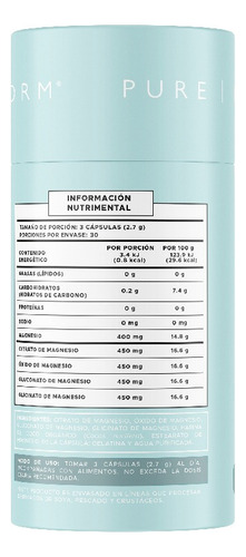 Cápsulas X90 Magno Pure Form Sin Sabor