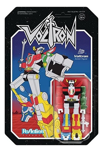 Super7 Voltron: Voltron (versión Metálica) Figura De