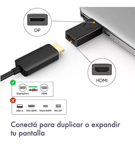 Adaptador Displayport Hdmi 4k 60hz