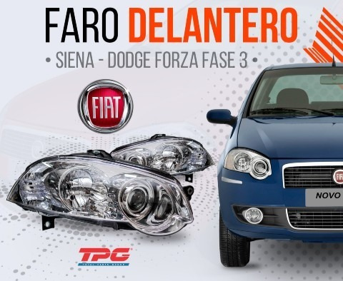 Faro De Fiat Siena O Dodge Forza Fase 3
