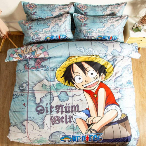 Juego De Sábanas Anime One Piece Monkey D. Luffy