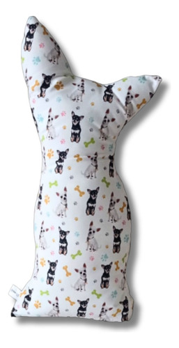 Imagen 2 de 3 de Cojín Con Forma Marca Orbelane Modelo Chihuahua Negro