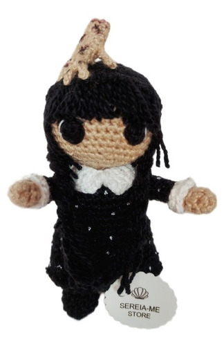 Wandinha Addams De Crochê Amigurumi