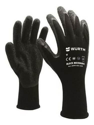 Guantes Wurth Negro Talle 10