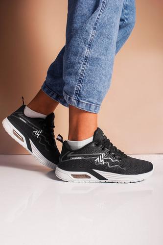 Zapatillas Mujer Deportiva Araquina Running Pampa Eco Cuero