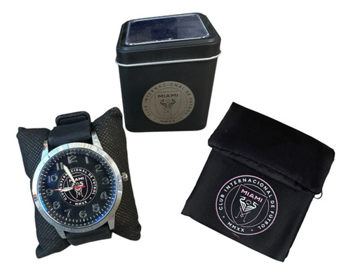 Reloj P' Caballero Y Cartera Inter-miami- Con Estuche Gratis