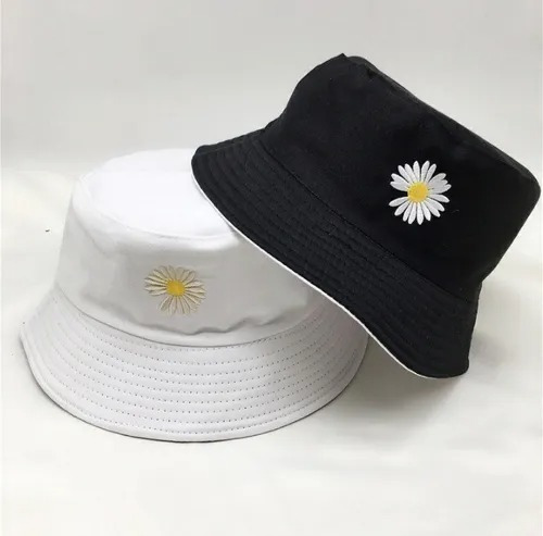 Imagem 4 de 5 de Chapéu Bucket Dupla Face Boné Balde Pescador Margarida Flor