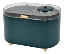 Comprar Organizador De Cosméticos Ravena, Lápices Labiales Y Esmaltes Finos, 32 Reparticiones, Con Tapa Y Espejo - Tocador O Baño - Alto 14.5cm - Color Verde