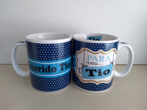 Caneca Decorada Porcelana Tio