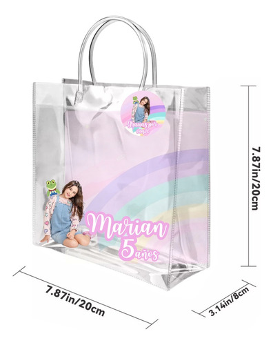 Kit 20 Bolsitas Dulceras Personalizadas Lara Campos Transparente Lara Campos