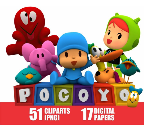 Kit Digital Pocoyo Clipart