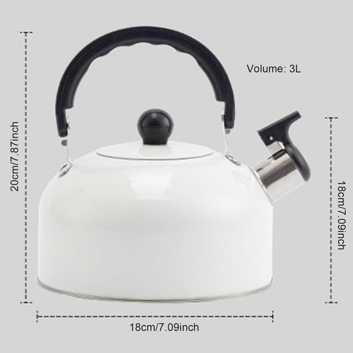Tetera Whistling Whistling De 3 Litros, Apta Para Uso Alimen
