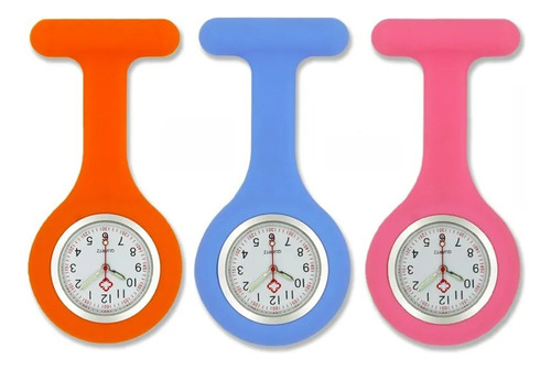 Reloj De Enfermería Con Protector De Silicona Varios Colores