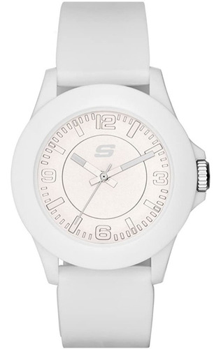 Skechers - Reloj Digital Sr6023 Para Mujer Color de la correa Blanco Color del bisel Blanco Color del fondo Blanco