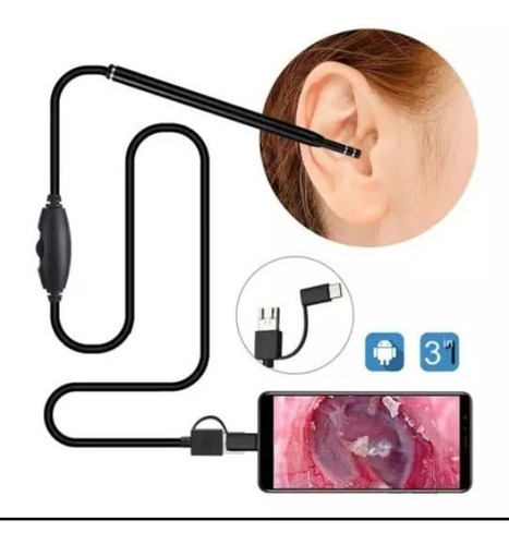 Limpiador De Oídos  Con Camara Usb Hd Endoscopio