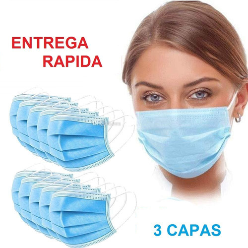 Mascarilla 3 Pliegues - Certificadas - Caja 50 Unidades