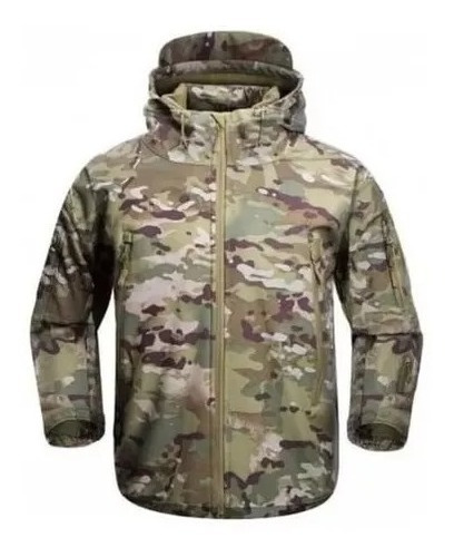 Chaqueta Softshell Táctica Militar Impermeable