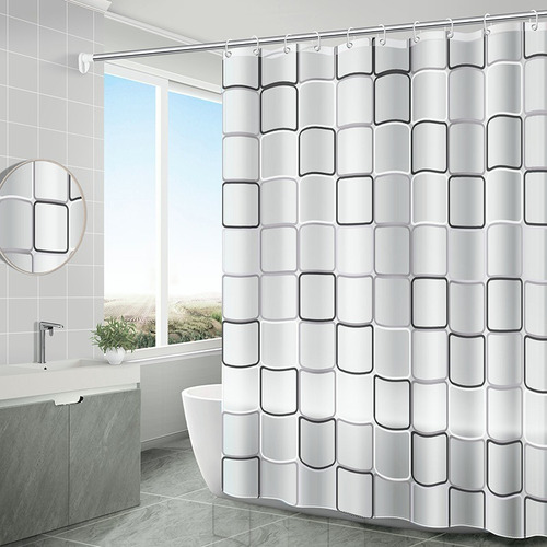 Hi, Cortina De Ducha Bañera 200x200 Cm Baño Cortinas
