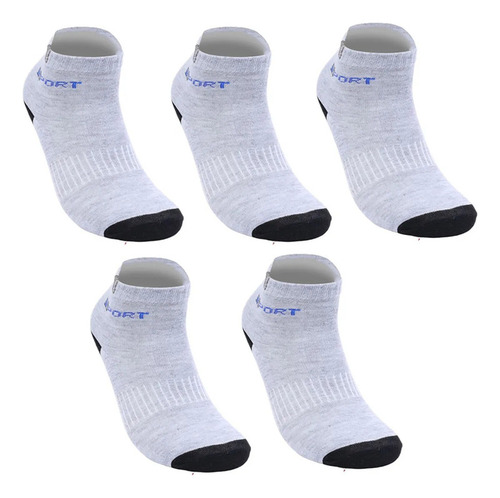 5 Pares De Calcetines Deportivos Algodón Transpirables Para