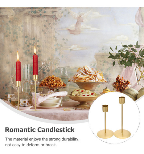 1 Par De Porta-velas Decorativos Retrô Para