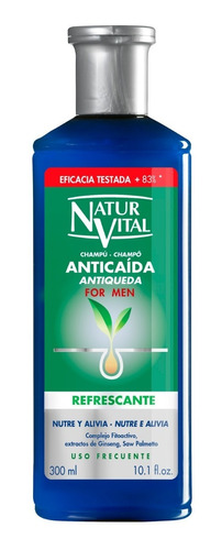 Shampoo Anticaída Refrescante Hidrata Y Alivia 300ml Vegano