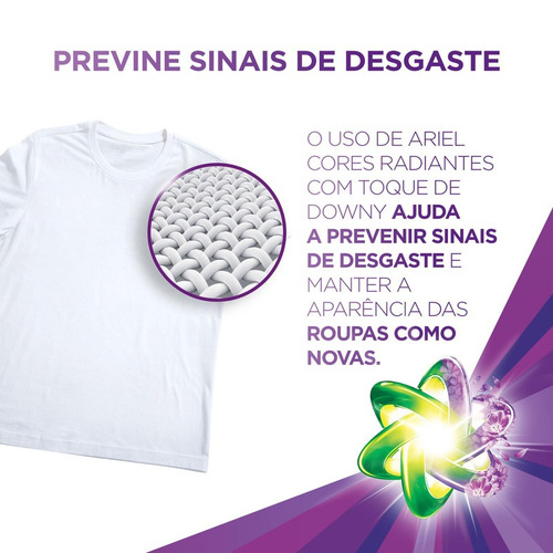 Sabão Líquido Cores Radiantes Toque De Downy 3 Litros Ari