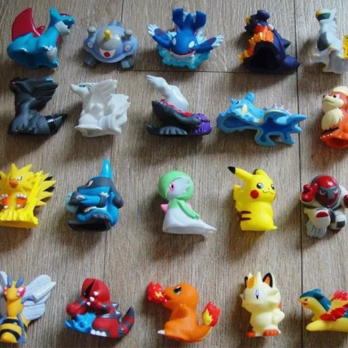 Pokemon Brinquedos Miniatura 24 Peças Sortidos Sem Repetição